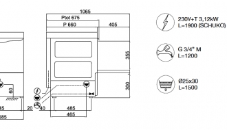 Dishwasher SM54E 230V