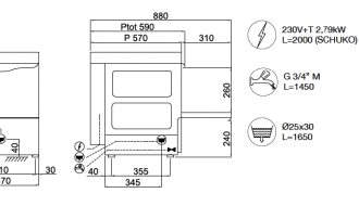 Glasswasher PL28E