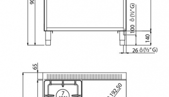 Kaasuliesi 2 poltinta 1 levy 17,5 kW