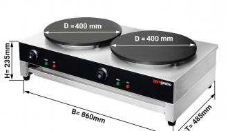 Pancake plate 2 plates CGK40