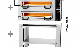 Pizza oven 2 chambers UG4