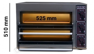 Pizza oven 2x4-25cm - PDI250