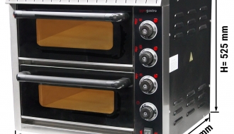 Mini pizza oven 4 + 4 x 20cm