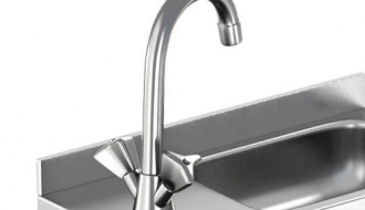 RST hand wash sink on feet