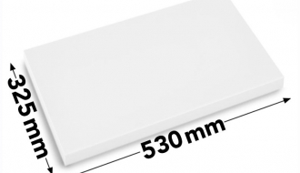 Leikkuulauta - 50 x 32,5 cm - valkoinen