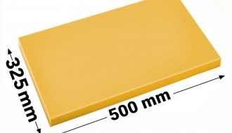 Leikkuulauta - 50 x 32,5 cm - keltainen