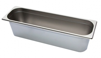 Edelstahl GN Behälter 2/4 - Tiefe: 100 mm