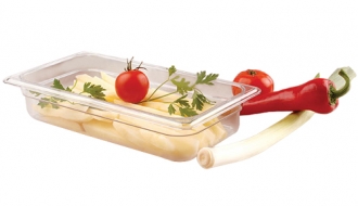 Polycarbonate containers GN 1/3 - clear - height 100mm