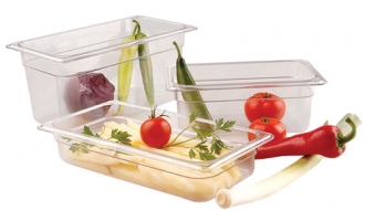 Polycarbonate containers GN 1/3 - clear - height 100mm