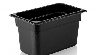 Polypropylene containers GN 1/3 - black - height 150mm