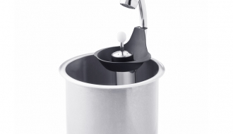 Eisportioniererdusche mit Portioniererdursche & integr. Wasserstrahl-Regler
