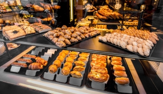 Snack display unit with 7 racks