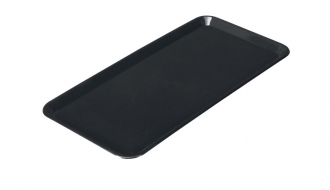 Square dish 400 x 200 x 15 mm - black - Eco-Line