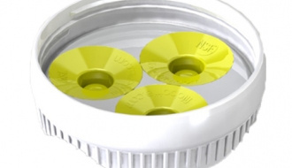 Membrane - three holes middle - yellow
