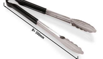 All-purpose tongs - black - length: 30 cm