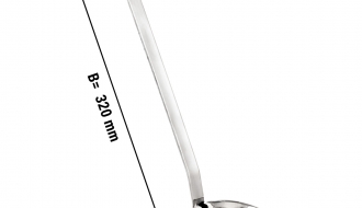 (4 Stück) Schöpflöffel / Suppenkelle - Ø 8 cm