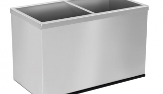 Stainless steel frame for sauce dispenser - 2 x 2 litres