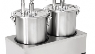 Sauce dispenser - 2 x 5 litres - incl. stainless steel frame