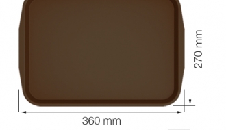 Cafeteria Tray 360 x 270mm - brown