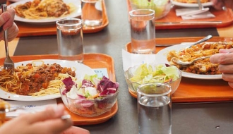 GN 1/1 polypropylene tray - brown