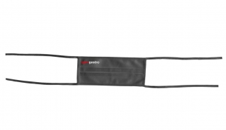 (5 Stück) Stoffmaske / Behelfs-Mundschutz- Schwarz - mit Bindeband - mit GGM Logo
