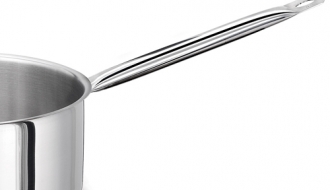 Flat saucepan - Ø 200 mm - height: 90 mm | saucepan | milk pot | stainless steel pot | pot | cooking pot