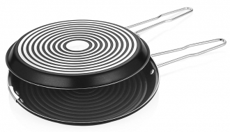 reversible pan - Ø 32 cm | double pan | fish pan | omelette pan | pancake pan