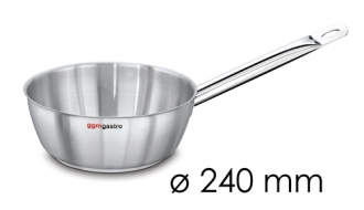 Stiel-Sauteuse - konische Form - Ø 240 mm - Höhe: 80 mm