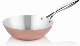 Wok pan made of copper - Ø 28 cm | China pan | Asian pan | Wok pan