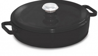 Flat stew pot - Ø 240 mm - black