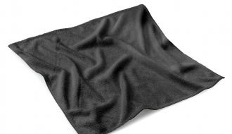 Microfibre cloth black - 40 x 40 cm - set of 10