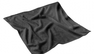 Microfibre cloth black - 40 x 40 cm - set of 10