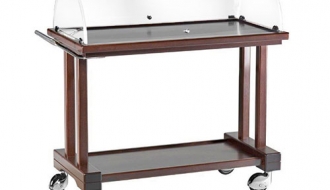 Serving trolley 0.81 m – with plexiglass dome