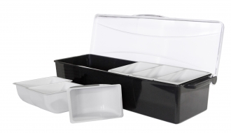 Garnish centre with 6 containers - incl. lid