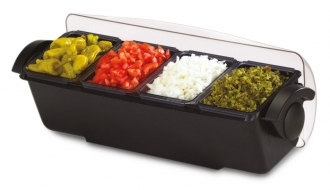 Garnish centre - 6.6 litres - with lid