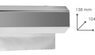 Foil dispenser - 44.1 cm - stainless steel