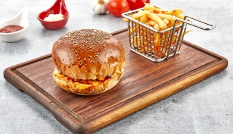 (4 Stück) Steakplatte aus Irokoholz - 40 x 25 cm