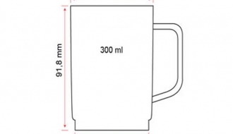 Polycarbonate tea / coffee cup, White - 250 ml - 50 picces