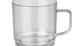 Polycarbonate tea / coffee cup, Clear - 200 ml - 50 picces