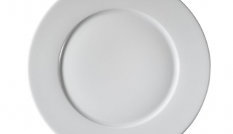 (12 Stück) PERA Weiß - Teller flach - Ø 21 cm