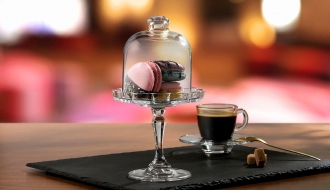 Mini cake stand with base & cover - set of 12