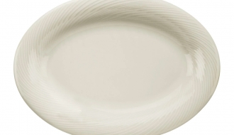(6 Stück) SEMPRE - Platte/ Teller oval - Ø 23 cm