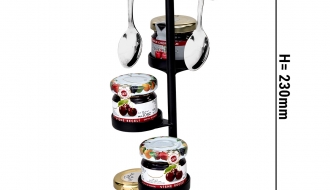 (4 Stück) Marmeladen Etagere / Buffetständer - mit 4 Ablagen