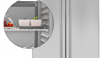 Tiefkühlschrank - 1,4 x 0,81 m - 1400 Liter - mit 2 Edelstahltüren