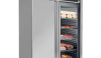 Tiefkühlschrank - 1,4 x 0,81 m - 1400 Liter - mit 2 Edelstahltüren