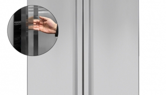 Tiefkühlschrank - 1,4 x 0,81 m - 1400 Liter - mit 2 Edelstahltüren