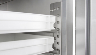 Fischtiefkühlschrank - 0,68 x 0,81 m - 600 Liter - mit 1 Tür