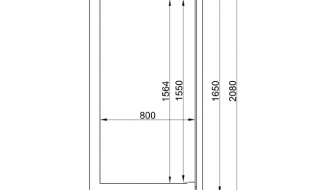 Bäckereikühlschrank (EN 60 x 40) - mit 2 Edelstahltüren