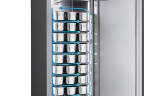 Eistiefkühlschrank - 0,74 x 0,87 m - 647 Liter - mit 1 Tür - Schwarz