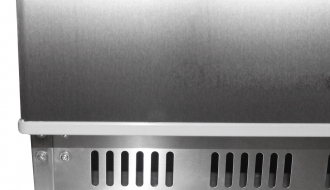 Refrigerator made of stainless steel – 239 liters - with 1 door